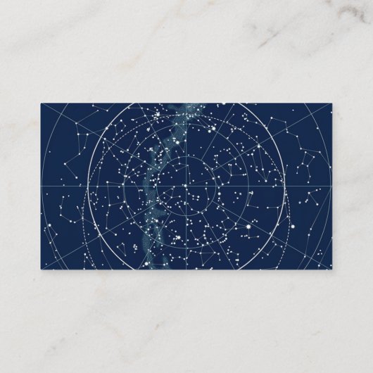 sterrenbeeld nacht hemel trouwplaats kaarten plaatskaartje (Achterkant)