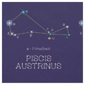Sterrenbeeld Piscis Austrinus Stof (Close Up)