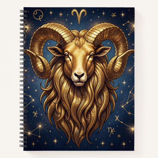 Sterrenbeeld Ram | Astrologie Eigenschappen & Data Notitieboek (Voorkant)