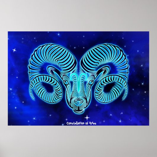Sterrenbeeld Ram Poster (Voorkant)