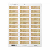 Sterrenbeeld Ram Retouradres Labels (Full Sheet)