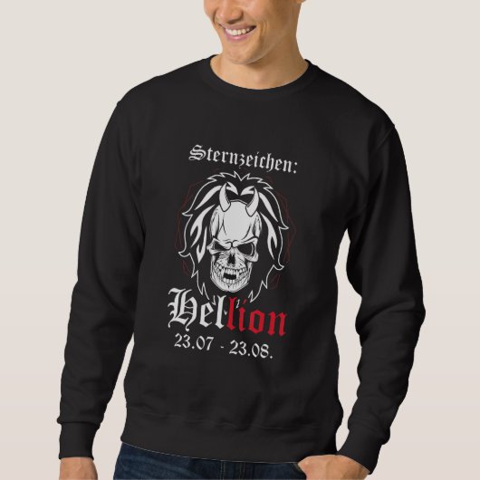 Sterrenbeeld Rock Hellion voor Leeuw Trui (Voorkant)