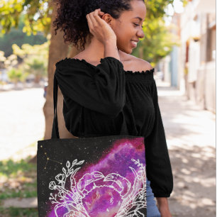 Sterrenbeeld Roze Kreeft Sterrenbeeld Dierenriemte Tote Bag