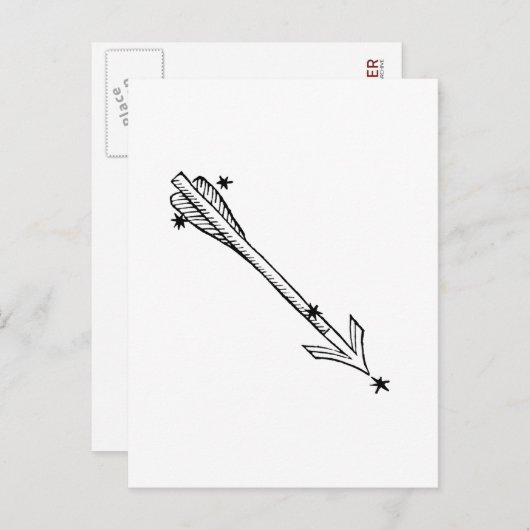 STERRENBEELD: SAGITTA. BRIEFKAART (Voorkant / Achterkant)