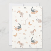 Sterrenbeeld: Schorpioen baby shower Kaart (Achterkant)