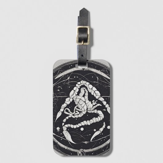 sterrenbeeld Schorpioen Bagagelabel (Voorkant (verticaal))