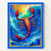 Sterrenbeeld Schorpioen in Deep Waters Journal Notitieboek (Achterkant)