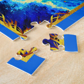 Sterrenbeeld Schorpioen komt op uit diepe wateren Legpuzzel (Zijkant)