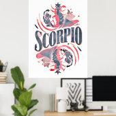  sterrenbeeld Schorpioen Poster (Thuiskantoor)