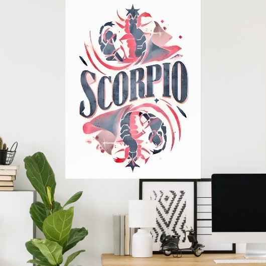  sterrenbeeld Schorpioen Poster (Thuiskantoor)