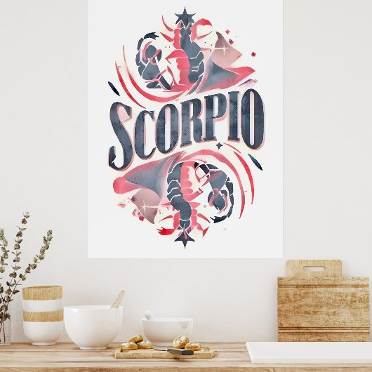  sterrenbeeld Schorpioen Poster (Keuken)