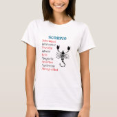 sterrenbeeld schorpioenhoroscoop t-shirt (Voorkant)