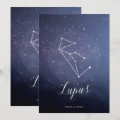 Sterrenbeeld Star Hemels Tafelnummer Lupus (Voorkant / Achterkant)