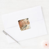 Sterrenbeeld Steenbok geitenhoroscoop planeten Vierkante Sticker (Envelop)