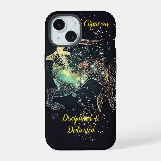 Sterrenbeeld Steenbok iPhone 15 Case (Achterkant)