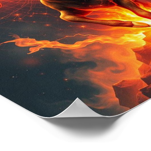 sterrenbeeld Steenbok Poster (Hoek)