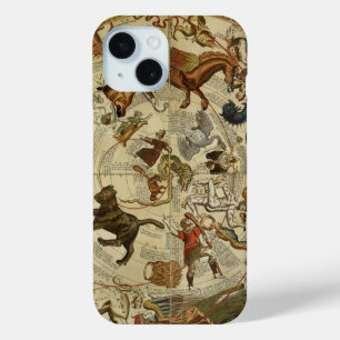 Sterrenbeeld Sterren Noordelijke Hemel Vintage Ast iPhone 15 Case