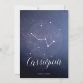 Sterrenbeeld Sterren Tafelnummer Cassiopeia (Voorkant)