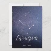 Sterrenbeeld Sterren Tafelnummer Cassiopeia (Achterkant)