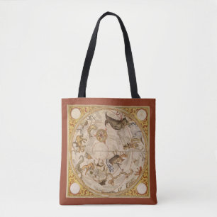 Sterrenbeeld Sterren Zuidelijke Hemel Vintage Astr Tote Bag