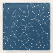 Sterrenbeeld sterrenbeeld glazen onderzetter (Voorkant)