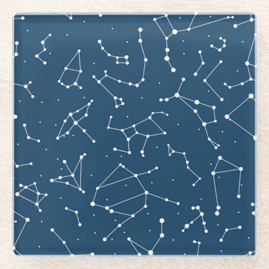 Sterrenbeeld sterrenbeeld glazen onderzetter (Voorkant)