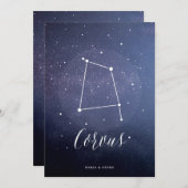 Sterrenbeeld Sterrenhemel Tafelnummer Corvus (Voorkant / Achterkant)