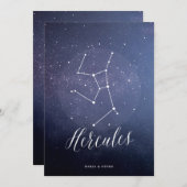 Sterrenbeeld Sterrenhemel Tafelnummer Hercules (Voorkant / Achterkant)