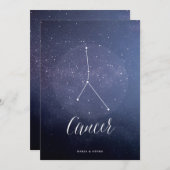 Sterrenbeeld Sterrenhemel Tafelnummer Kanker (Voorkant / Achterkant)
