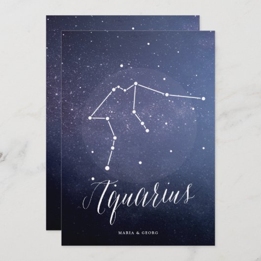 Sterrenbeeld Sterrenhemel Tafelnummer Waterman (Voorkant / Achterkant)