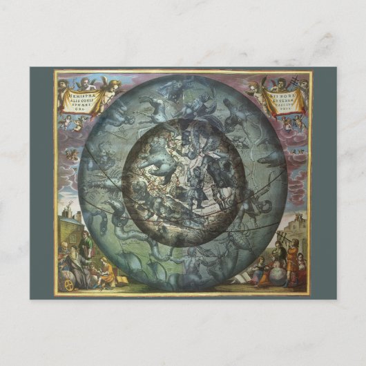  sterrenbeeld sterrenkunde briefkaart (Voorkant)