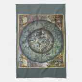  sterrenbeeld sterrenkunde theedoek (Verticaal)