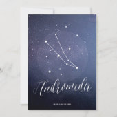 Sterrenbeeld Sterrenlijst Aantal Andromeda Kaart (Voorkant)