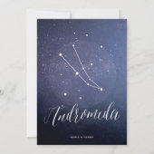 Sterrenbeeld Sterrenlijst Aantal Andromeda Kaart (Achterkant)