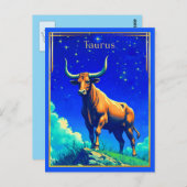 Sterrenbeeld Stier Geworteld in Aarde en Hemel Briefkaart (Voorkant / Achterkant)