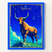 Sterrenbeeld Stier Geworteld in Aarde en Hemel Dag Notitieboek (Achterkant)