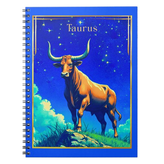 Sterrenbeeld Stier Geworteld in Aarde en Hemel Notitieboek (Voorkant)