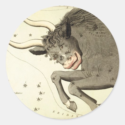 sterrenbeeld: Stier stickers (Voorkant)