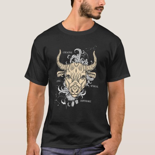 Sterrenbeeld Stier T-shirt (Voorkant)