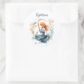 Sterrenbeeld teken van Boogschutter waterverf Ronde Sticker (Tas)