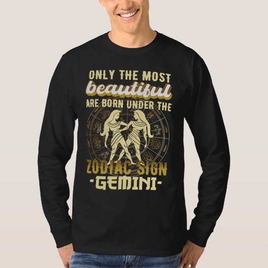 Sterrenbeeld Tweeling Astrologie T-shirt (Voorkant)