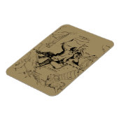 Sterrenbeeld Tweelingen Dierenriem Hevelius 1690 Magneet (Linkerzijde)