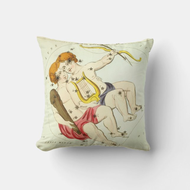 Sterrenbeeld: Tweelingen Kussen (Voorkant)