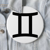 Sterrenbeeld Tweelingen Ronde Button 6,0 Cm (In situ)