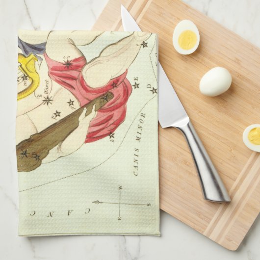 Sterrenbeeld: Tweelingen Theedoek (Quarter Fold)