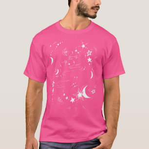 Sterrenbeeld Universum Illustratie Maan Sterren Ce T-shirt
