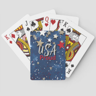 Sterrenbeeld USA Trots Pokerkaarten