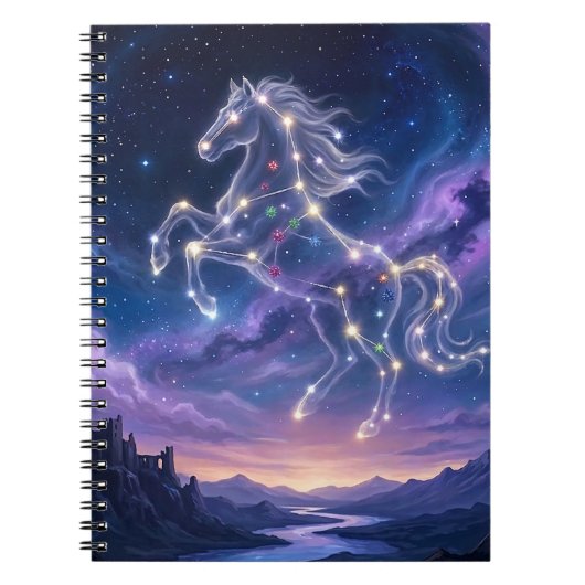 Sterrenbeeld van het Dappere Paard Notitieboek (Voorkant)
