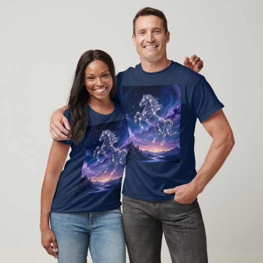 Sterrenbeeld van het Dappere Paard T-shirt (Unisex)