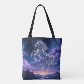 Sterrenbeeld van het Dappere Paard Tote Bag (Achterkant)